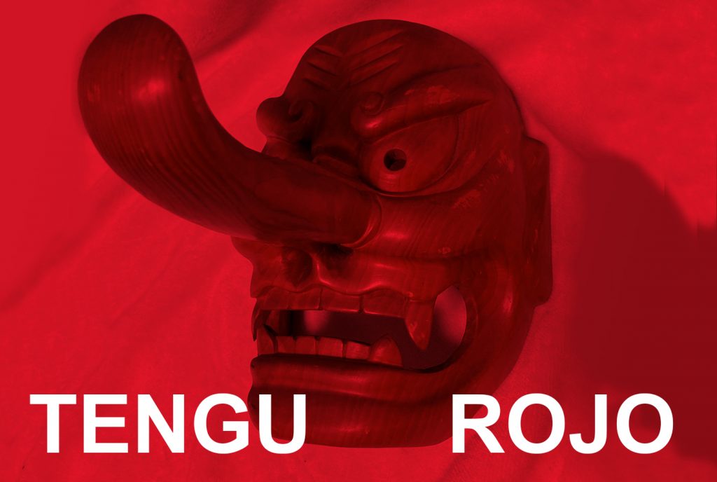 mascaras tengu rojo