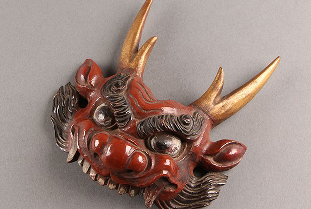 maetate oni rojo para museo ninja ninja exhibition